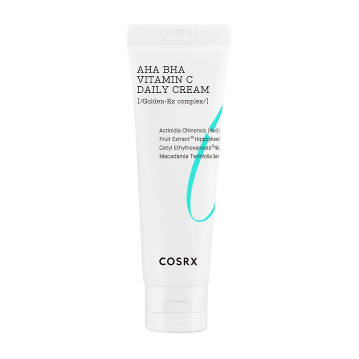 COSRX Refresh AHA BHA Vitamin C Daily Cream 50ml med Golden-Rx Complex.